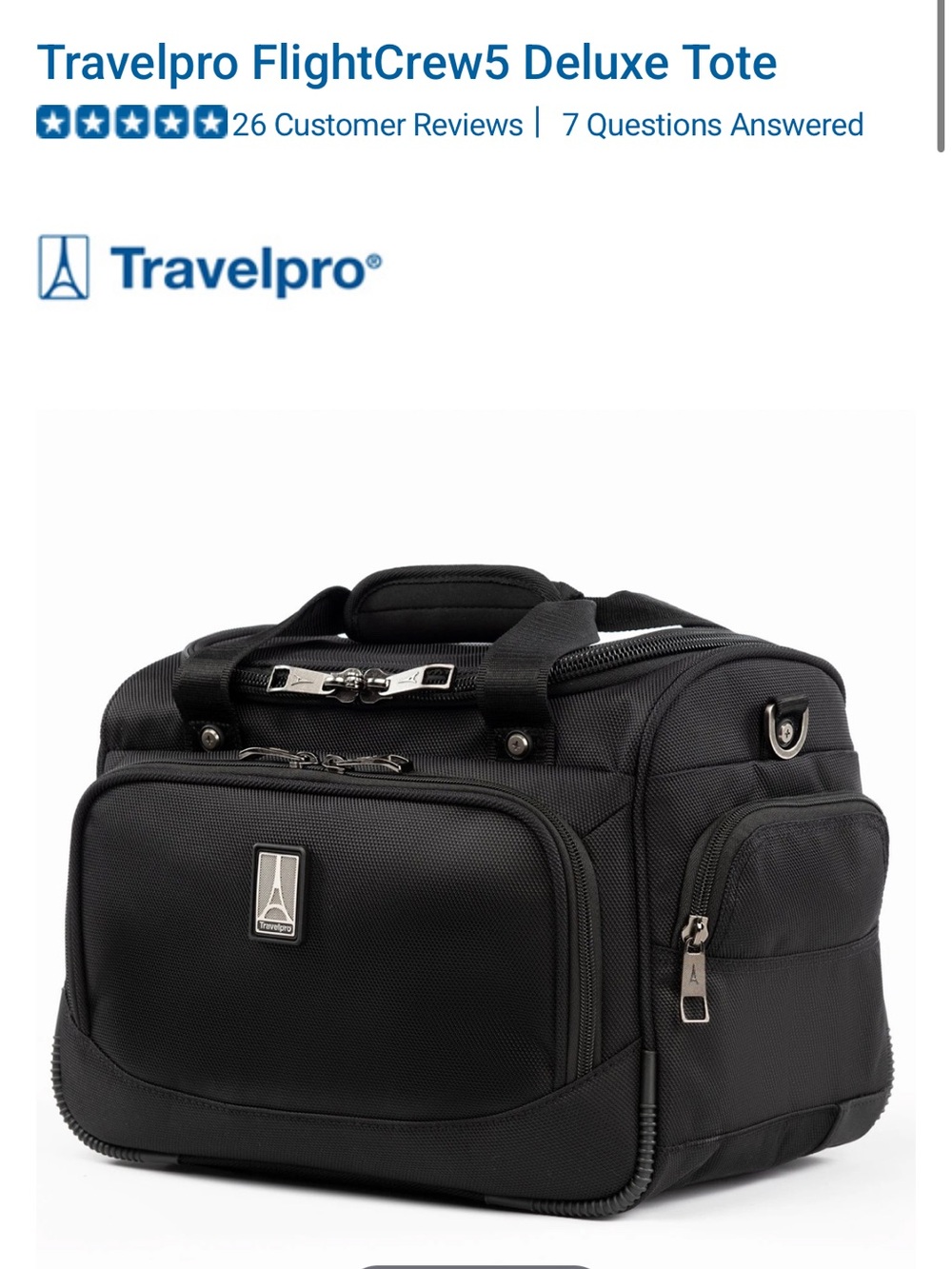 TravelPro Flightcrew5 Deluxe Tote